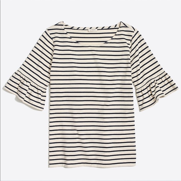J. Crew Factory Tops - J. Crew Factory Ruffle Sleeve Top Style H2174